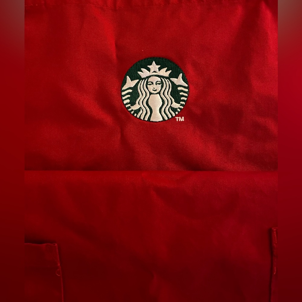 Red Holiday Starbucks Apron